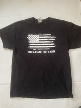 Take A Stand Not A Knee Shirt Size L USA Patriot  - $7.89