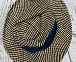 Woven Straw Sun Hat Black One Size Adult Beach Summer Pool - $33.25