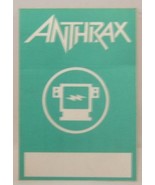 ANTHRAX - VINTAGE ORIGINAL CONCERT TOUR CLOTH BACKSTAGE PASS ***LAST ONE*** - $10.00