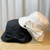 Bow Bucket Hat, Women&#39;s Sun Hat, Vacation Hat, Beach Sunhat, Women&#39;s Acc... - £14.93 GBP