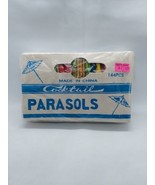 Vintage Paper Cocktail Parasols Umbrellas NOS Box Of  144 Pcs. - $24.74