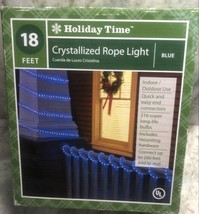 Holiday Time 18 Feet Blue Cristalized Rope Light: Indoor/Outdoor-Open Box - £19.64 GBP
