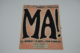 Feuille Musique Sidney Clare Con Conrad Ma! Recueil de Chansons - $30.61