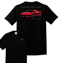 C8 Corvette Red Stingray Black T-Shirt - £23.17 GBP+
