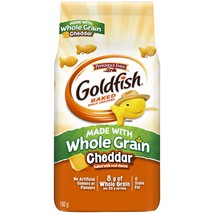 3 X Goldfish Cheddar Crackers made with Whole Grain 180g Each -Free Shipping - £21.30 GBP