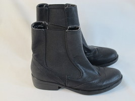 Spring Black Pull-on Ankle Boots Women’s Size 6 M US Near Mint Condition - £14.18 GBP