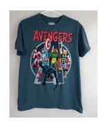 Marvel Comics Men&#39;s Grayish Blue Marvel Avengers Graphic T-Shirt Size Me... - €11,03 EUR