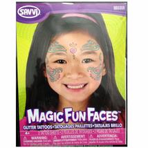 Face Art Glitter Temporary Tattoos Costume Instant Makeup Eye Decal-HEAR... - £2.34 GBP