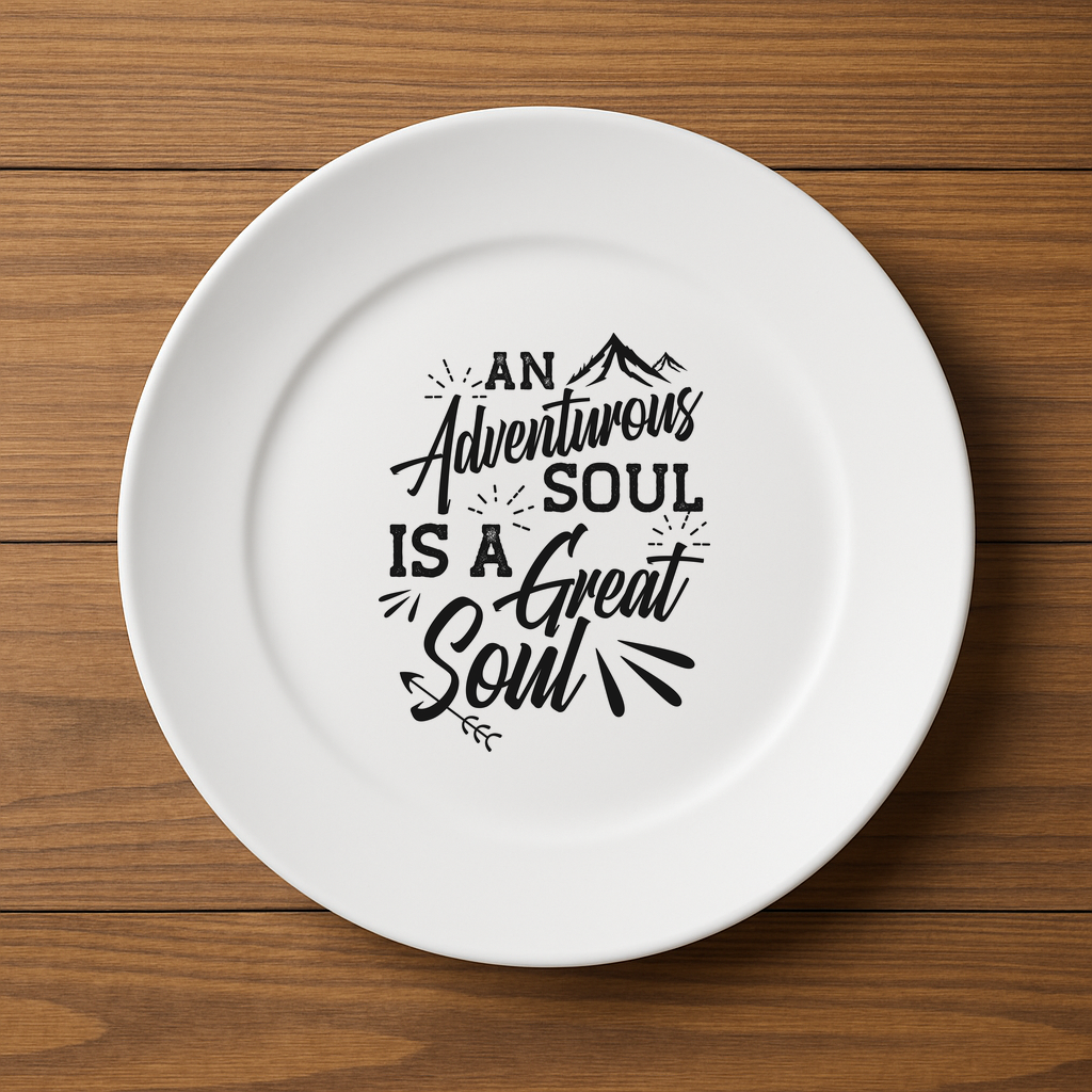 An Adventurous Soul is A Great Soul Plate - $14.98+