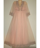 OLD HOLLWOOD DRAPE JENELLE OF CALIFORNIA DBL Chiffon Robe &amp; Gown Peignoi... - $271.65 CAD