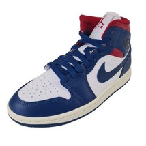 Nike Air Jordan 1 Mid Blue Red BQ6472 146 Women&#39;s Basketball Sneakers Size 11 - £120.19 GBP