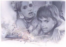 A Tsuneo Sanda Signed Original Luke &amp; Slave Leia Art ~ Star Wars Celebration VII - £1,552.51 GBP