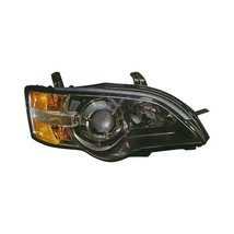 Headlight For 2005 Subaru Legacy Driver Side Black Housing Halogen Clear Amber - £197.18 GBP