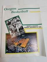 Vintage 1980s Oregon Ducks Game Program 1988 vs Gauchos Basketball 80s VTG - $12.24