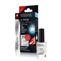 Eveline Nail Therapy Professional  Conditioner X-Treme Gel Effect Top Coat 12 ml - £4.64 GBP