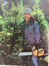 1981 John Deere Chain Saw Christmas Tree cutting Poland Cain Saw Vintage Ads - £11.86 GBP