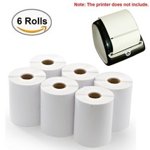 6 Rolls DYMO 4XL Direct Thermal Shipping Labels 4x6 1744907 Compatible 220/Roll - £24.01 GBP