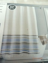 New Boho Better Homes &amp; Gardens Shower Curtain 72&quot; X 72&quot; Fabric Blue Gray White - £19.71 GBP