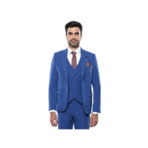 Men 3 Piece Suit WESSI by J.VALINTIN Extra Slim Fit JV3 Light Blue TURKEY USA image 6