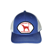 Cap Hat Blue White Mesh Back Dog Picture Coonhound Redbone Coon Hunter C... - $20.99