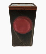 John Shedd Studio Art Pottery Tall Red Vase Artesian Home Decor Collectible - £38.17 GBP