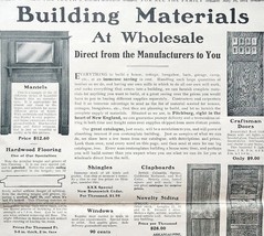 1912 Webber Lumber Supply Co XL Building Materials Advertisement 16.25 x 11.25 - £19.27 GBP