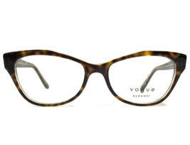 Vogue Eyeglasses Frames VO5359 1916 Brown Tortoise Clear Gold Cat Eye 51... - $65.23