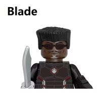 Wesley Snipes Blade Minifigure with Sword &amp; Gun - Building Blocks Action... - $10.99