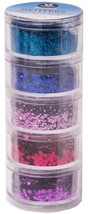 Studio Light Glitters 5/Pkg-Nr. 04, Blue/Purple ESGLIT04 - £16.19 GBP