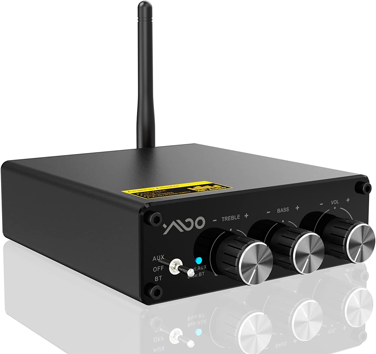Ymoo P4 Bluetooth 5.3 Stereo Audio 2 Channel Amplifier, Incluede Power Supply  			