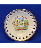 Vintage Hearst Castle trinket dish open lace gold trim California souven... - $56.16 MXN