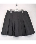 Hippie Rose Black Pleated A-Line Micro Mini Skirt Size L Elastic Waist T... - $36.25 CAD