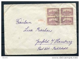 Hungary 1924 Cover Kecskenet to USA Block of 4 - £5.44 GBP