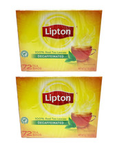 Lipton 100% Natural Decaf  Tea (2 boxes/144 tea bags)  Black &amp; Orange Pekoe - £19.55 GBP
