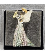 Hand Spun Glass Angel With Star Christmas Holiday Ornament Box Santa&#39;s W... - $15.29 CAD