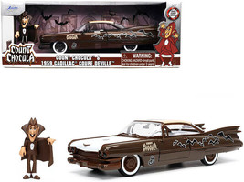 1959 Cadillac Coupe DeVille Brown White w Graphics Count Chocula Diecast Figurin - £39.02 GBP