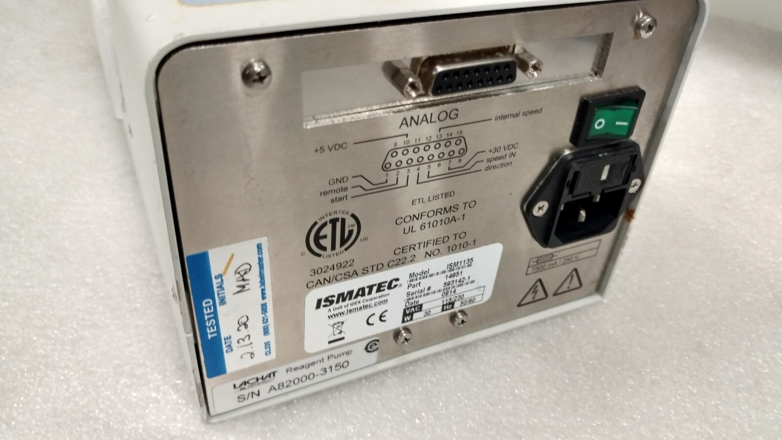 Ismatec ISM1135 Digital Peristaltic pump 12-Channel Lachat RP-150 Reagent pump Item image 5
