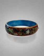 Vintage Red Cloisonné Hinge Bracelet - $820.99 MXN