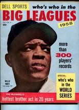 Who&#39;s Who In The Big LEAGUES-1958-DELL-INFO-STATS-WILLIE MAYS-nm - £80.63 GBP