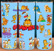 Garfield with Odie &amp; Friends Classic Sunday Comics Cat Coffee Cup Tumbler - £15.65 GBP