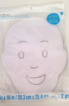 Face Shaped Canvas 2 Piece Set Creatology 8x10&quot; Great Practice Fun NEW S... - $9.47