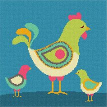 Pepita Needlepoint Canvas: Hen and Chicks, 10&quot; x 10&quot; - £61.08 GBP+