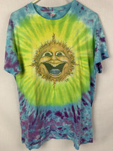 Vintage Mike Dubois T Shirt Sun Tie Dye 1987 Single Stitch Grateful Dead USA 80s - £95.91 GBP