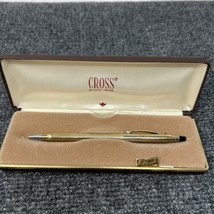 Cross Pen 10K Gold Filled Classic Century Ballpoint 4502 Blue Ink Personalized - £21.92 GBP