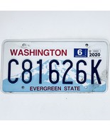 2020 United States Washington Evergreen Passenger License Plate C81626K - $20.35 CAD