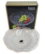 8 1/2&quot; Glass Fruit Serving Bowl By Crystal Clear Studios w Sticker Japan... - £9.82 GBP