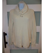 LRL Lauren Jeans CO Ralph Lauren Cream High Neck Knit Sweater Size M Wom... - $29.95 CAD