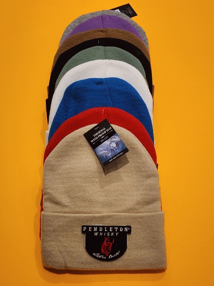 Pendleton Whisky Patched Knit Cuffed Beanie