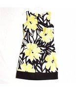 Alyx Women&#39;s Shift Dress Size 8P Yellow Black Floral Sleeveless - €22,40 EUR