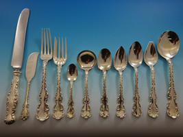 Louis XV by Whiting Sterling Silver Flatware Set For 8 Service 90 Pieces - £4,363.05 GBP